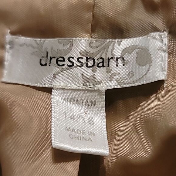 Dress Barn Ruched Open Front Jacket Size 14/16 - Picture 8 of 9